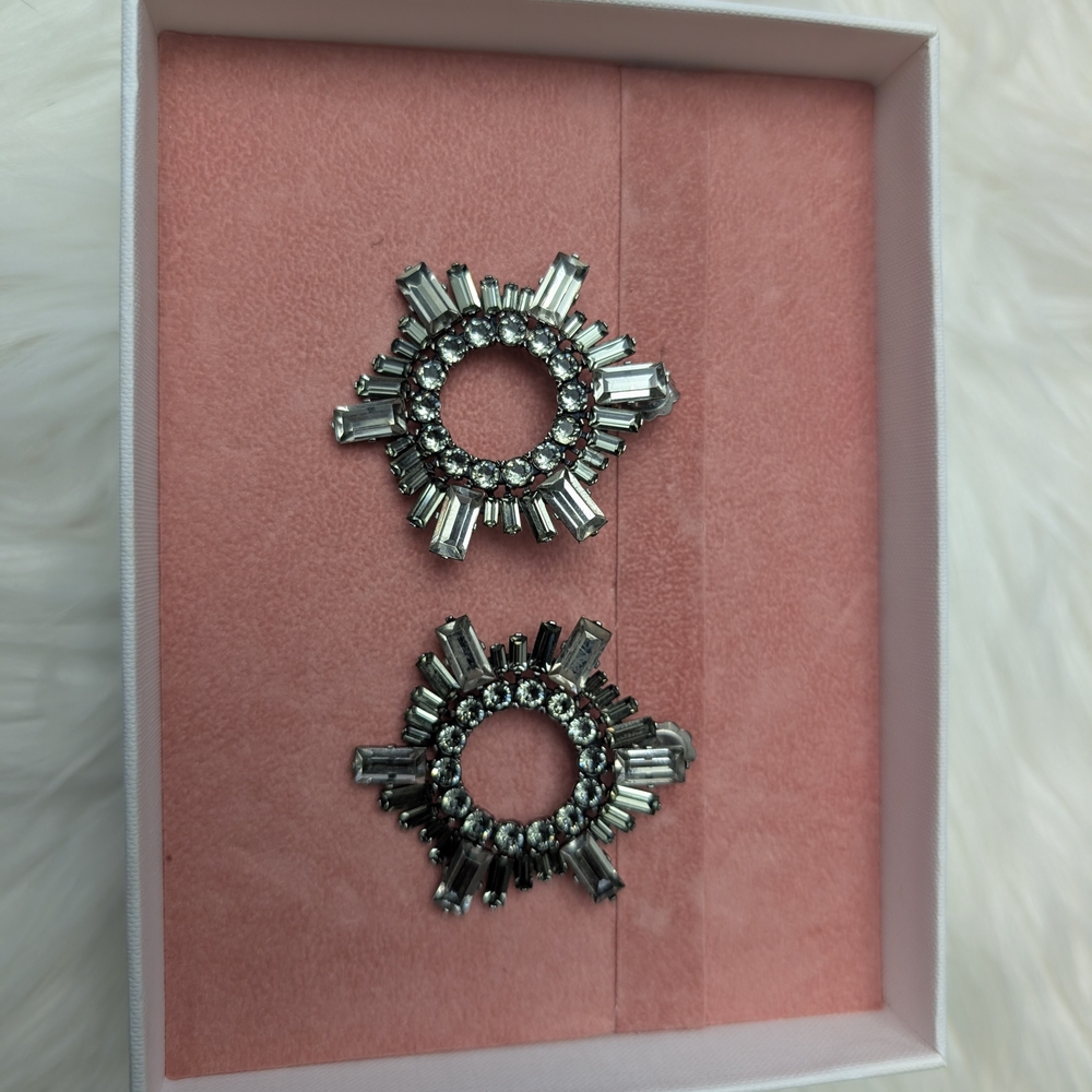 Elegant Black Crystal Earrings